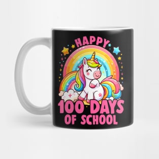 Happy 100Th Day Of School Unicorn 100 Days Of School Teacher Mug